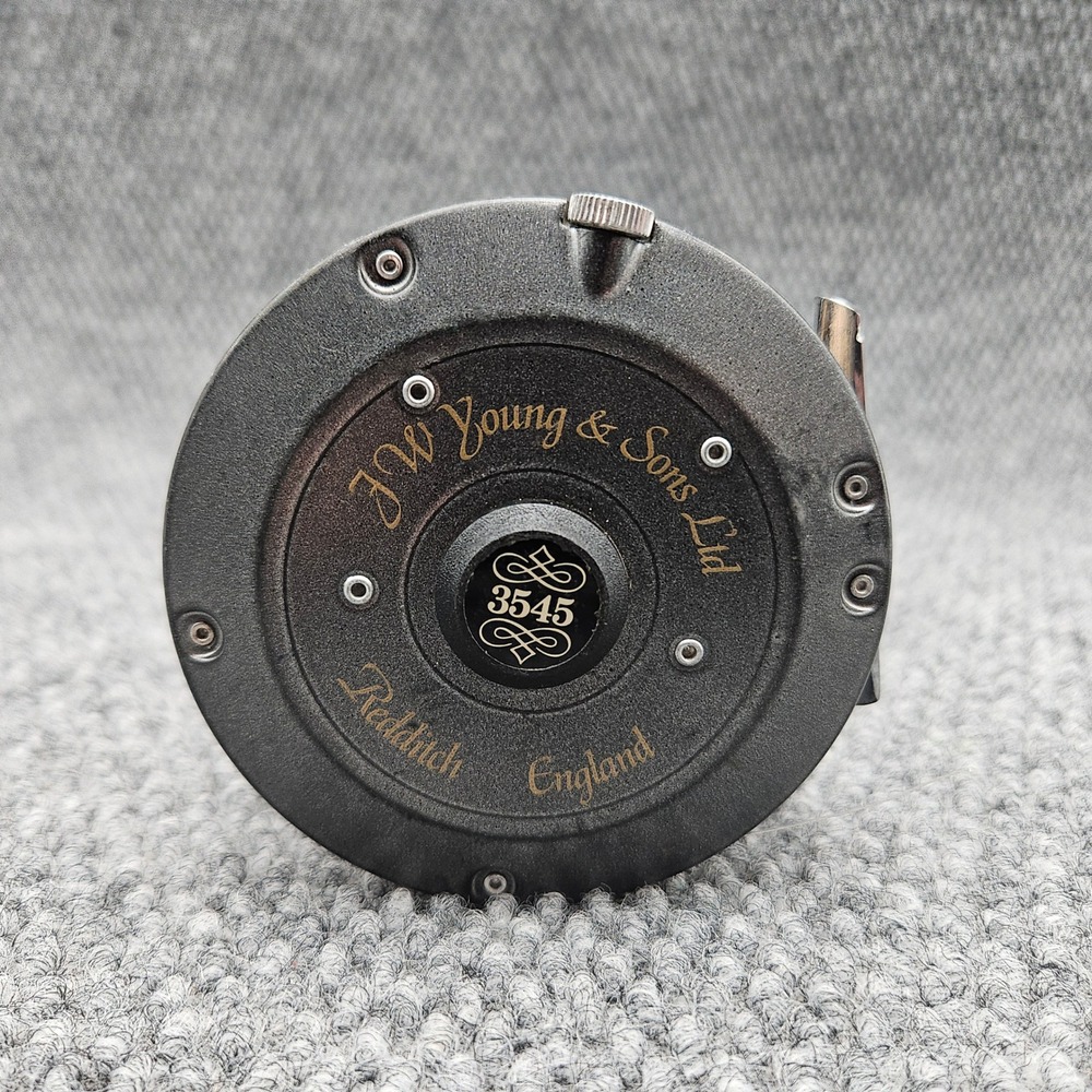 JW Young & Sons Ltd Redditch England 3545 Fly Fishing Reel Vintage Gear